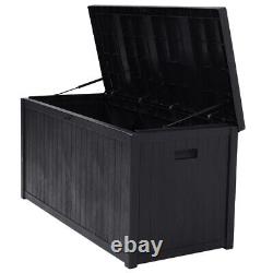 290/430L Outdoor Garden Storage Plastic Box Tool Shed Box On Lid Patio Container