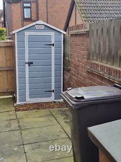 4 x 3 ft new Grey Keter Manor Outdoor Garden Storage Shed 4 x 3 ft