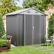 4x6ft Outdoor Garbage Room Apex Roof Garden Shed Bikes Tool Shed Pet Room Large