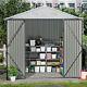 4x6ft Shed Storage Garden Tool House Steel Outdoor Warehouse Utility Bikes Shed