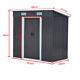 4x6ft Steel Garden Tool Shed Outside Pent Roof House Sliding Door Air Vent Shed