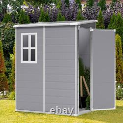 6x4.4ft 5x4ft 5x3ft Storage Shed Outdoor Garden Pastic Tool Sheds Lockable House