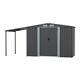 8ft X 4ft Outdoor Garden Bicycle Shed Bike Tools Storage House Galvanized Steel