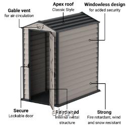 BillyOh EverMore 4x6ft Apex Plastic Shed