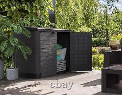 Cedargrain Storeaway 1200L Plastic Garden Storage Shed/ Flat Lid, Outdoor Storag
