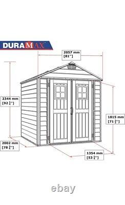 DuraMax StoreMax Plus 7x7' Storage Shed Beige (30325)