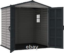 Duramax StoreMate 6 x 6 PLUS Plastic Garden Shed with Floor & Fixed