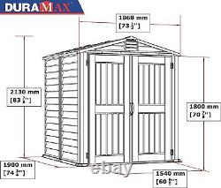 Duramax StoreMate 6x6 PLUS Shed All-Weather Durable Vinyl, 20 lbs/sqft Snow Loa