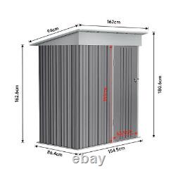 Garden Metal Shed Apex Roof Tool Storage House Grey Lockable Door 10x10 10x12ft