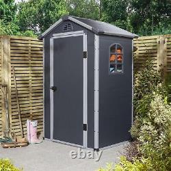 Garden Shed 4 x 3ft Rowlinson Airevale Plastic UV Treated Apex Outdoor Storage
