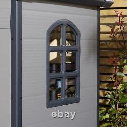 Garden Shed 4 x 3ft Rowlinson Airevale Plastic UV Treated Apex Outdoor Storage
