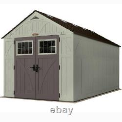 Garden Shed 8 x 16ft Plastic Resin Storage Extra Large Premium Outdoor Apex