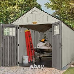 Garden Shed 8 x 16ft Plastic Resin Storage Extra Large Premium Outdoor Apex