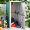 Garden Shed, Storgae Cabinet Box Green 118.5x97x209.5 cm Galvanised Steel