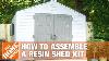 How To Build A Shed For Outdoor Storage Using A Resin Shed Kit The Home Depot