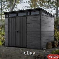 Keter Cortina 9ft 2 x 7ft 2.8 x 2.1m Durable Garden Storage Shed New