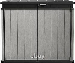 Keter Elite Store Outdoor Garden Storage Box Bin Shed Grey 1150L 4.6ft x 2.7ft