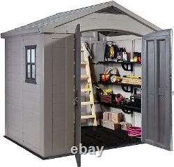 Keter Factor 6 x 6ft Apex Plastic Garden Shed FREE INSTALLATION
