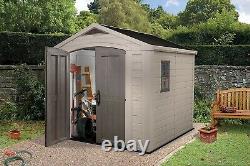 Keter Factor 8 x 6ft Apex Plastic Garden Shed FREE INSTALLATION