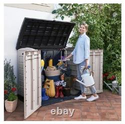 Keter Store-It Out ARC Garden Storage Box Shed Outdoor Max -1200L Brown & Biege