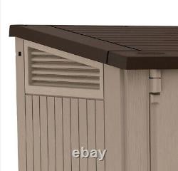 Keter Store It Out Midi Outdoor Garden Storage Shed 880L- Beige&Brown