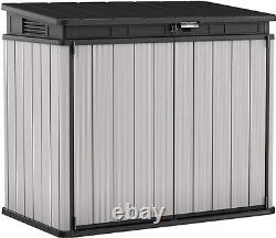 Keter Store It Out Premier XL Outdoor Garden Storage Shed Grey Black