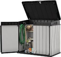 Keter Store It Out Premier XL Outdoor Garden Storage Shed Grey Black