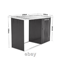 Large Metal Steel Tool Container House Pet House Outdoor Garden Shed Warehouse