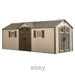 Lifetime Shed Plastic Shed 20ft x 8ft Plastic Garden Shed Heavy Duty