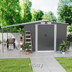 Outdoor Bicycle Shed Bike Tools Storage House Galvanized Steel Garden Canopy 8ft