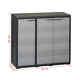 Outdoor Garden Storage Cabinet Shed with 4/3/2/1 Shelves Black & Grey NEW