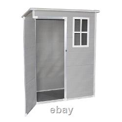 Outdoor Storage Includes Plastic Floor, Plastic House Tool Shed Box, 4ft, 5ft, 6ft