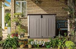 Outdoor Weatherproof Plastic Roof Garden Storage Store Shed Unit Cabinet Chest B