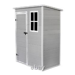Panana Plastic Garden Storage Shed Plastic House Tool Shed Box 6x4.5ft/5x4ft/5x3