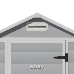 Plastic Garden Storage Shed With Plastic Door House Tools Shed 133 x 103x 202cm