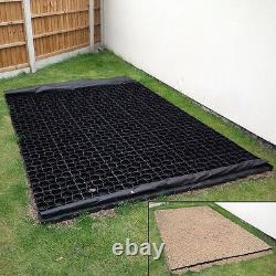 SHED BASE KIT ECO Plastic Paver 64 Grids & WEED FABRIC Cabin Deck Path 8' x 8