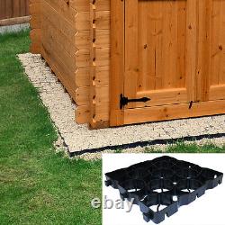 Shed Base ECO Plastic Paver 80 Grids Cabin Greenhouse Paths Parking 10ft x 8ft