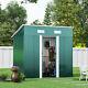 Weather-resistant Garden Shed Tool Shed 4x6ft Sliding Door Tool House Pent Roof
