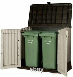 Wood Wheelie Bin Shed Garden Store Storage Box Garbage Rubbish Tidy Cover Unit