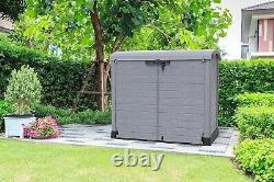XXL Large Storage Shed Garden Outdoor Bin Tool Store Lockable Waterproof Unit