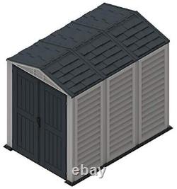 YardMate 5 x 8 PLUS Plastic Garden Shed with Plastic Floor Anthracite